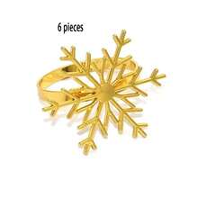 Gold Plated Christmas Tree Napkin Rings, Hotel Tabletop Decor Napkin Holders - Multicolor - View 16