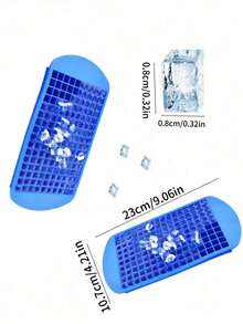 Small 160-Cavity Silicone Tray, Cold-Resistant And Durable, Suitable For Ice Cube Molds And Pudding Molds, For Home, Bar, Kitchen, Family, Holiday Essentials, Summer - Multicolor - View 5