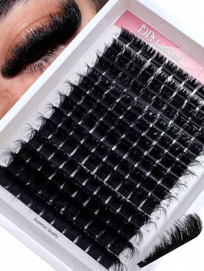 300D Fluffy Lash Clusters 140pcsThick Cluster Eyelash Extensions Individual Lashes Faux Mink Eyelash Clusters D Curl 10MM/12MM/14MM/16MM/18MM/20MM Lash Extension Dramatic Eyelash Extensions Eyelashes Clusterslash Clusters DIY At Home,Eyelash Clusters