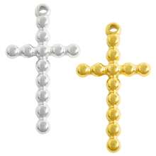 1pc Fashionable Punk Style 304 Stainless Steel Vacuum Electroplated Cross Pendant, Durable Cross Charm Suitable For Bag Decoration, DIY Jewelry Making, Necklace, Bracelet, Earrings - Picture - View 11