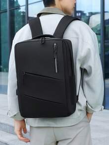 SHILAN Minimalist Commuter Backpack, Three-Dimensional Tailoring, Multi-Compartment Storage, Versatile For Daily Office Use And Business Trips - Multicolor - View 2