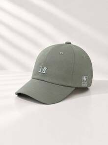 mini bala Gorra de béisbol bordada ajustable, sombrero ligero de primavera, adecuado para niños y niñas - verde oscuro - Ver 2