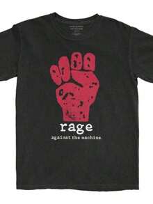 Rage Against The Machine Red Fist T-Shirt NEW OFFICIAL Image 1 Of 2 - White - View 1