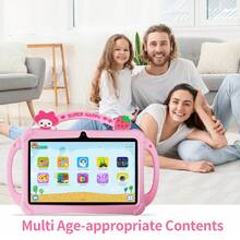 Kids Tablet, 7 Inch Android Tablet, 2GB+32GB, WiFi, IPS Screen, Parental Control, Games, Learning Educational Tablet For Toddlers - hồng - Xem 7