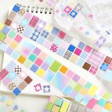 1 Roll Colorful Geometric Patterned Washi Tape, Cute Heart & Star Designs, Suitable For Scrapbooking, Planner Decoration, DIY Crafts, Stationery Supplies - 1 Roll - View 2