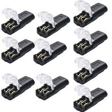 Double-Wire Plug-In Connector With Locking Buckle, Quick-Clip Fasteners, Multi-Purpose Blocks For Strip Lights DIY Crafting, Low Voltage Wire Connectors - A - View 13