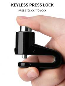 1pc TOSUOD Disc Brake Lock, Anti-Theft Lock, Portable Disc Brake Lock, Mountain Bike Reminder Rope Accessory - Multicolor - View 1