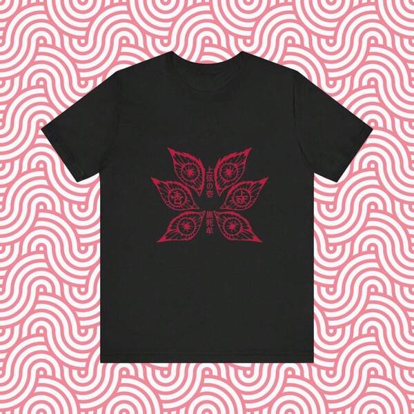 1pc  Japanese Kanji Graphic Tee, Anime Villain TShirt, Kimetsu No Yaiba Otaku Gift, Moon One Shirt, Manga Lovers Graduation Dresses Concert Outfit Women Beach Vacation Outfits Woman Summer T Shirts Birthday Dress Y2k