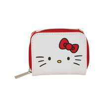 Hello Kitty Safta | Geldbörse  11 x 9,5 x 2 cm (0,2 Liter), Schulgeldbörse für Kinder und Jugendliche, Klappe mit Magnet für Scheine und Karten, Geldbörse mit Reißverschluss, kompaktes weißes und rotes Design - Verschiedenfarbig - Übersicht 2