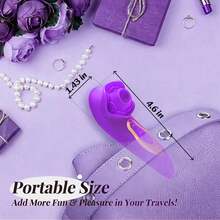 RUIJU Rose Sucking Vibrator Adult Product Sex Toy For Woman -Pulse Pure Sucker Clitoral Vibrator With 5 * 5 Suction, Clitoris Nipple Massager Sexual Toys For Women Female Couples Pleasure Vibrator For Women Sex Toy - 顏色8 - 查看 5