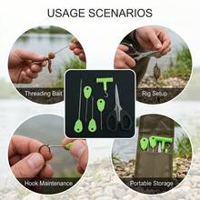 1 Set Perlengkapan Pancing Ikan Mas Stainless Steel, Kail Pancing Air Tawar - MultiWarna - View 7