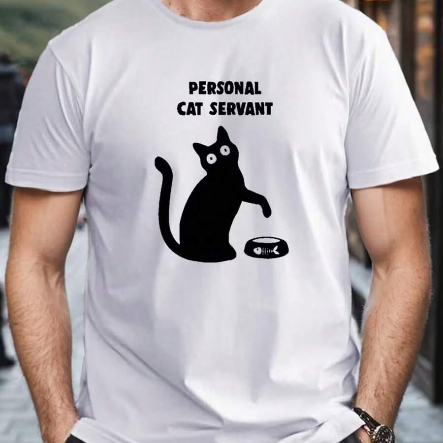Printed T-Shirt For Men And Women - 白色 - 查看 1