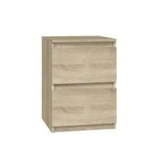 30x30x40cm 2抽屜床邊櫃，現代極簡風床頭櫃，4色可選，適用於臥室、客廳、居家辦公室的小型窄身儲物櫃，省空間緊湊式床邊櫃，配備滑順抽屜 - 彩色 - 查看 16