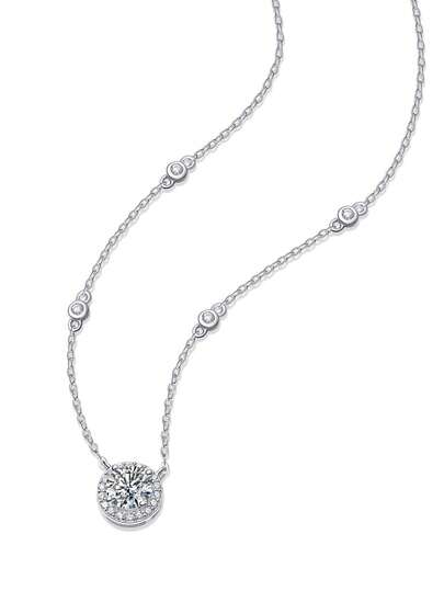 ConiiW Pulsera de plata de ley 925 con cielo estrellado de moissanita de 1 quilate, regalo de joyería de moda para hombres o mujeres