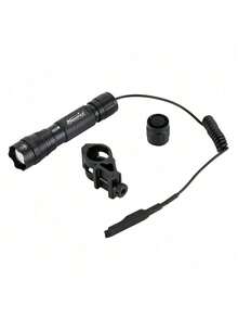 Alonefire 12W Zoom Tactical Flashlight Powerful Outdoor Travel Hunting Camping Fishing Hiking Mounts Remote Switch High Power Torch Light - Multicolor - View 4