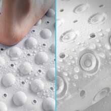 1pc Bathroom Anti-Slip Mat, PVC Material With Suction Cups, Vein Textured, 16"X39" Universal Size, Shower Tub Non-Slip Pad, Durable & Easy To Clean, Versatile For Home, Living Room, Bathroom,Room Decor,Travel Essential - Multicolor - View 9