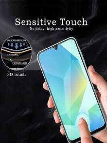 4合1套裝 - 適用於 Galaxy A16，包含 2 個螢幕保護貼 + 2 個相機鏡頭保護貼，強化玻璃，超清 9H 硬度，適用於 Galaxy A17/A16/A14/S21FE/S23FE/A54/A15/A31/A34/A35/A55/M53/M54/M55 手機殼，無氣泡，耐用，完美手機配件，適合送給家人和朋友的禮物 - 無色 - 查看 5