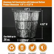 NUPICK 20-Pack Grease Bucket Liner 1-Pack HDW152 Traeger, Grease Bucket Traeger Pro Series 575/780, 22/34 Series, Ironwood 650/885 Grills, Silver - A - Xem 5
