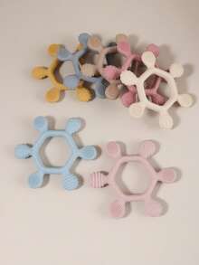 6-Piece Silicone Teething Toys, Baby Teether Chew Toys, Assorted Teething Molar Stick - Multicolor - View 5