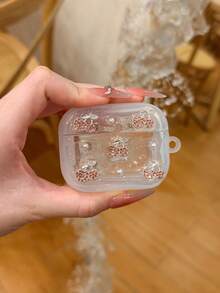 Apple Earphone Anti-Drop Protective Case, Cherry Pearl Pattern, Suitable For AirPods 1/2/3/4 Cases, Scratch-Resistant And Drop-Resistant Protective Case - Cherry Pearl - View 3