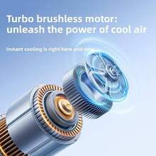 USB Turbo 強力便攜戶外口袋迷你風扇 JF157 高速 199 段手持風扇 1800mAh 旅行必備 - 多色 - 查看 9