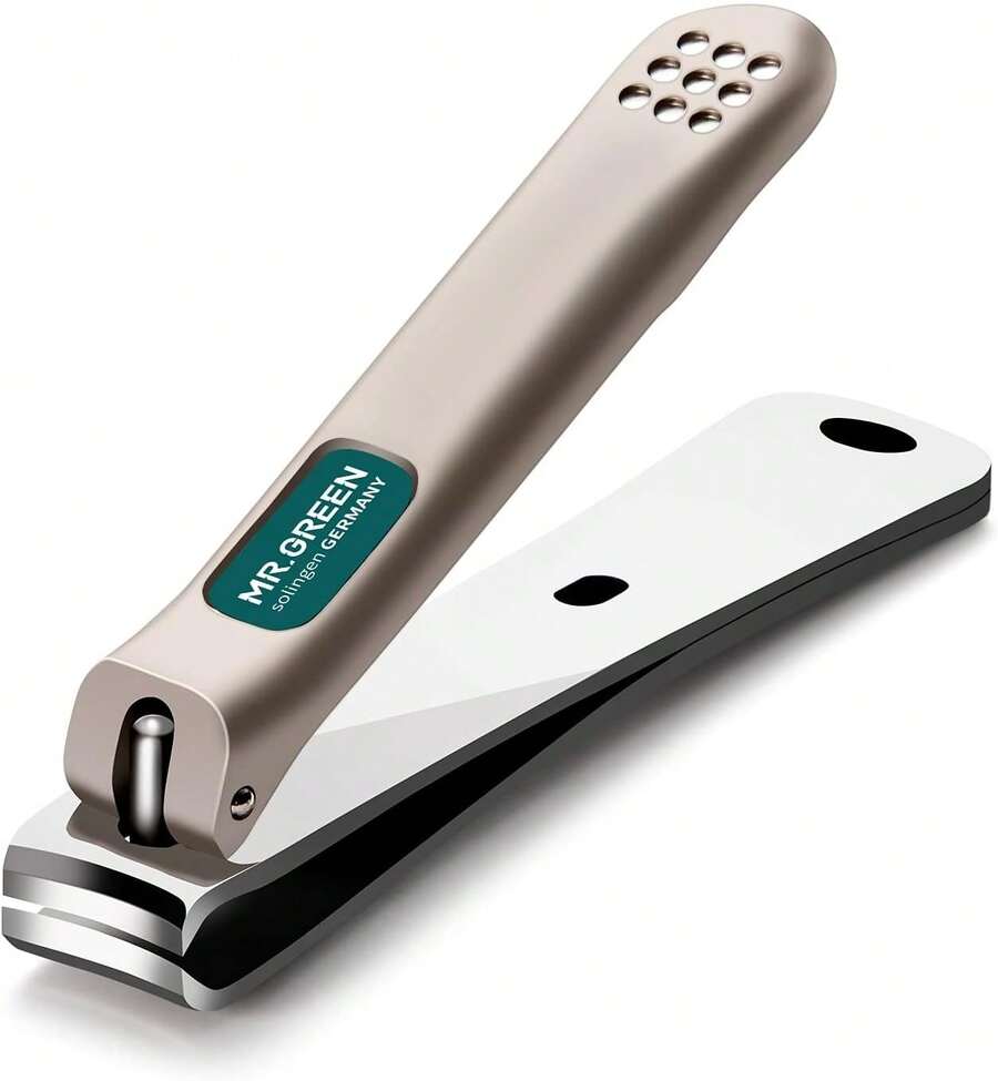MR.GREEN Cortaúñas de Acero Inoxidable con Cuchillas Curvadas - Cortador de Uñas con Diseño Ergonómico y Corte Curvo y Afilado(Tamaño Mediano) - Grande - Ver 1