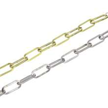 Pulseras de eslabones gruesos bañadas en oro de 14 quilates para mujer, anillo de primavera, cana cubano, pulsera de oro para mujer, no se deslustra - clip grueso dorado - Ver 4