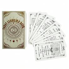 Baraja de aprendizaje de tarot para principiantes - 78 cartas con significados - Gris Claro - Ver 3