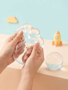 POKOJA LAND Đồ chơi bóng bóp dầu dừa giảm căng thẳng, mềm dẻo, trong suốt, quà tặng sáng tạo, giúp giảm áp lực. - Nhiều màu - Xem 3