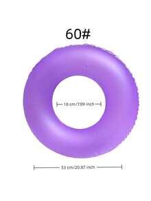 1pc Creative Design Matte Swim Ring, Summer Swimming Pool & Beach Floating Accessory, Party Use, Perfect Summer Gift, Swimming Pool Floating Lounger, Fun & Relaxation For Adult Vacation - Multicolor - View 20