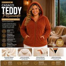 Plush Teddy Coat With A Soft Touch And Perfect Comfort For Cold Winter Days! 12925.C1 - 鏽棕色 - 查看 3