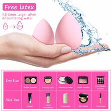 42pcs All-In-One Makeup Tool Set, Includes 20 Waterproof Makeup Brushes, Makeup Bag, Makeup Sponge, Mini Powder Puff, Headband, Eye Makeup Auxiliary Tools, Hair Comb, Complete Makeup Tool Set - Multicolor - View 4