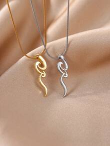 1PC Vintage Snake Pendant Necklaces For Women Gold Color Copper Geometric Snake Necklace Party Aesthetic Animal Hip Hop Jewelry Gift - Multicolor - View 6
