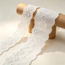 7.5cm 16碼白色刺繡鏤空蕾絲飾邊裙裝飾 - HB1120 - 查看 11