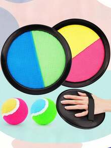 3pcs/1PC Toss And Catch Game Set Outdoor Sports Ball Toy Indoor Beach Pool Yard Games Family Fun Activity Soft Playground Game For Kids Adults - Sticky Ball - View 6