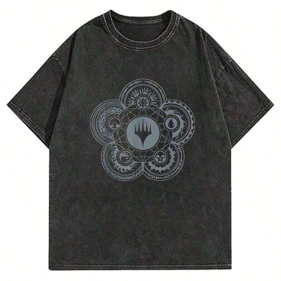 Retro 100% Cotton T-Shirt For Men And Mature Women, Harajuku Style, Short Sleeve, With The Phrase 'I Am Fernando Alonso' - 黑色 7 - 查看 1