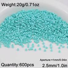 約 600 顆 2.5mm 玻璃種子珠，適用於刺繡、手工 DIY 珠寶製作、縫紉配件、十字繡手工藝裝飾珠 - 機繡珠 - 查看 5