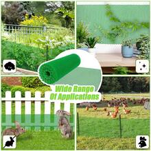 Outdoor Protective Netting, PC Plastic Mesh Fence, Multi-Functional Garden Fencing Net (Suitable For Pets And Poultry), Small Animal Protective Netting (Suitable For Rabbits, Chickens, Dogs), Snake-Proof Outdoor Protective Netting (Green) - Multicolor - View 7
