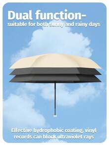 1 Peça Guarda-chuva Compacto 6 Dobras, Uso Duplo à Prova de Chuva & Sol, Guarda-sol de Bolso Ultraleve para Mulheres e Homens, Guarda-chuva Dobrável Mini para Viagem, Praia, Férias e Uso Externo, Escolhas de Primavera e Verão, Presente para Madrinha, Dia das Mães, Formatura, Essenciais de Viagem, Fofo - Multicolorido - Visão 4