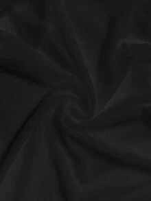 MaterniChic Vestido ajustado sin mangas con cuello redondo y pliegues para mujeres embarazadas - Negro - Ver 6