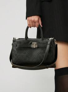 DKNY حقيبة نسائية أونيا ساتشل باللون الأسود - Black Grey - مشاهدة 1