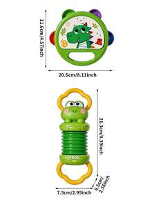 Infant Rattle Sets, Meeting The Needs Of Children At Different Stages, Baby Grip Hand Rattle, Easy To Hold Sensory Teether, Baby Early Education Educational Musical Toy, Newborn Full Moon Gift, Suitable For 1-12 Months Boys And Girls - Multicolor - View 10
