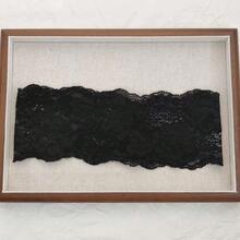 4件/1件 歐美風彈性蕾絲飾邊髮箍髮帶，鏤空彈性蕾絲髮飾 - 黑色 - 查看 9