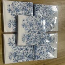20/40/80/100 piezas/Set, Nuevas servilletas de papel de porcelana azul y blanca con patrón cuadrado, decoración para bodas, cumpleaños, fiestas de té, papel de tejido de doble capa, vajilla para restaurantes, hoteles y fiestas, perfectas para bodas, cumpleaños, fiestas de té, celebraciones, duraderas, de estilo único, para reuniones al aire libre, suaves pañuelos de papel para fiestas - patrón azul y blanco - Ver 9