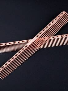 CTZIHGAO 1/2件太空鋁髮梳 - 防靜電長短髮梳，專業髮型師之選，不鏽鋼造型梳，打造順滑髮質，適合沙龍、理髮師及日常使用。這款專業輕量太空鋁合金尖尾梳，由不鏽鋼製成，適用於長短髮。 - 彩色 - 查看 7