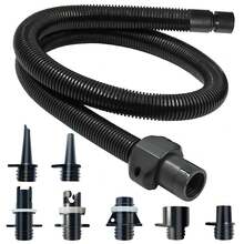 Paddle Board Pump Adapter Hose, Sup Pump Adaptor Kit With 7 Air Valve Nozzles And 3.3 Ft Hose, Electric Hand Air Pump Accessories Fit For Inflatable Stand Up Paddle Board/Boat/Tent/Pool/Mat - Black - View 7