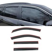 4PCS Slim Style In Channel Window Visors Compatible With Honda Pilot 2016-2022 Acrylic Smoke Rain Guards Side Window Wind Deflectors Car Accessories - A - View 1