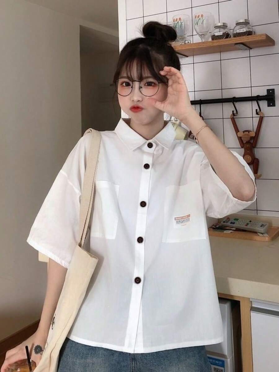 Women Blouses & Shirts - White - View 1