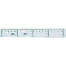 Safta Regla de Cristal 20 cm Papelería Clásicos Unisex - Regla Transparente con Marcado Preciso, Material Resistente y Bordes Rectos, Ideal para Colegio, Oficina y Manualidades - 20 cm - Ver 2