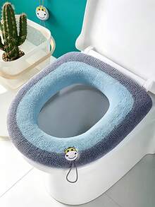 Minimalist Toilet Seat Cover Pads With Strap To Avoid Direct Bowl Contact Reusable Toilet Seat Covers For College Students Toilet Seat Pads Great For Hotel Stays Toilet Seat Cover Apartment Bathroom Accessories Travel Household Essentials - Multicolor - View 16